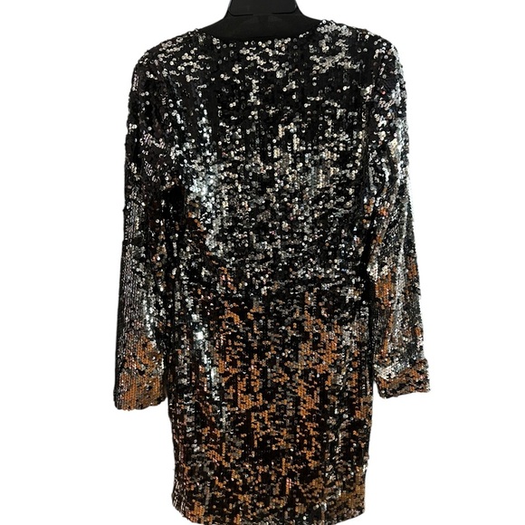Rachel Zoe Micah Sequin Mini Dress - Size 10 - Black and Silver - Brand New! - Picture 6 of 10